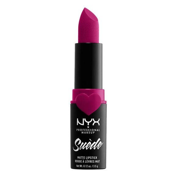 Suede Matte Lipstick CLINGER (Hot Pink) Lightweight Vegan NYX - Picture 4 of 12